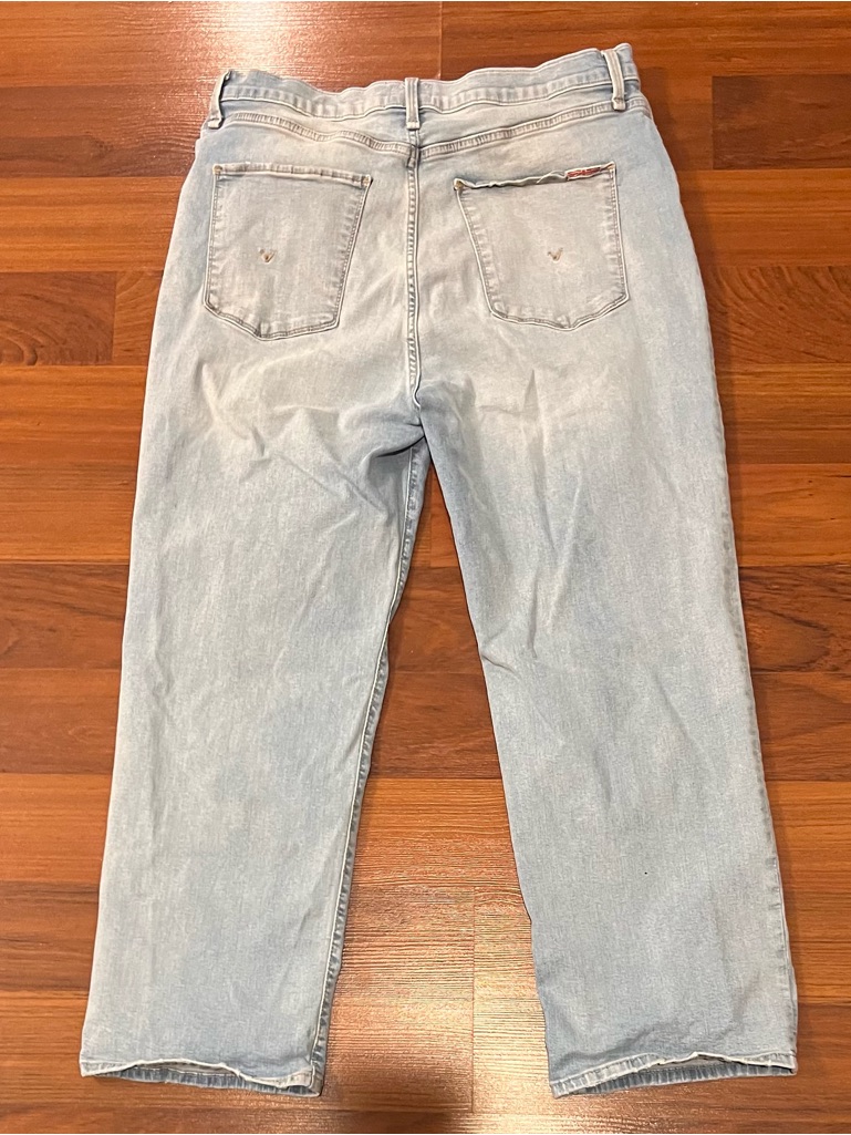 Hudson Jeans Noa Rachel High Rise Straight Ankle Jean Size 32 Stretch Light — image 3 of 8